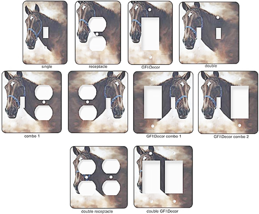 Horse Light Switchplate Covers