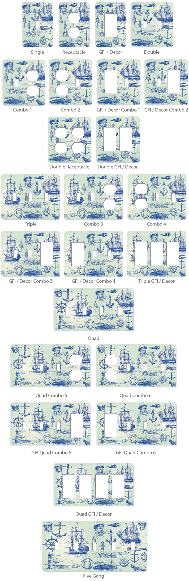 Nautical Switchplates